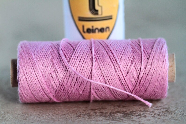 1 spool Natural Linen Thread 3 ply Violet No:40 Goldschild Londonderry Thread Non-waxed Linen Yarn