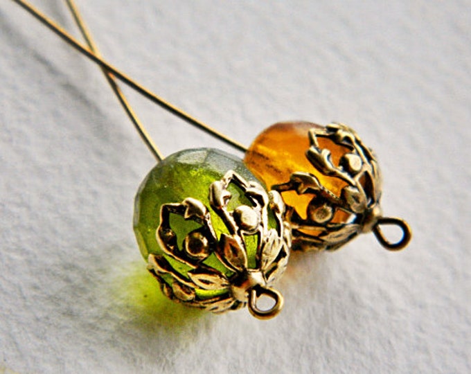 Brass Curtain Rod End Caps Etsy