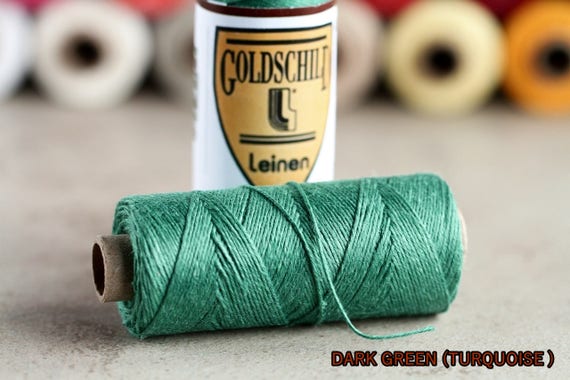 Linen Thread: Green