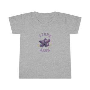 Whimsical Toddler T-Shirt with &#39;Store Bror&#39; Design, Kids Casual Tee, Birthday Gift, Playtime Apparel, Cute Toddler Outfit