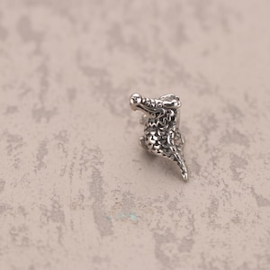 Stainless Steel Dragon Charm: Punk Viking Jewelry Pendant