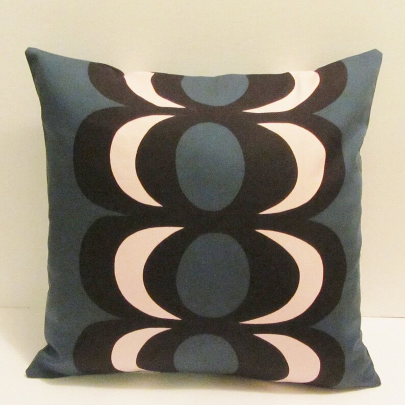 Blue Green Marimekko Pillow Cover In Pieni Kaivo Fabric From Etsy