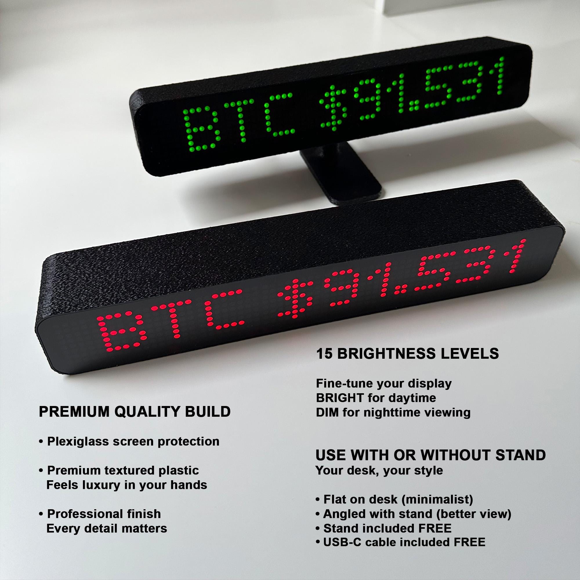 Crypto Price Ticker - Custom Personalized - Crypto Gift - Etsy