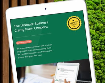 Unlock Your Business’s Potential with The Ultimate Digital Business Clarity Form