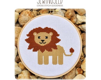 Lion Cross Stitch Pattern Instant Download