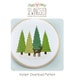 Cross Stitch Pattern - Deer in the Forest Cross Stitch Pattern - Woodland Winter - Modern Cross Stitch 