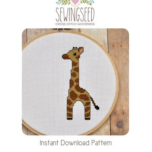 Baby Giraffe Cross Stitch Pattern Instant Download