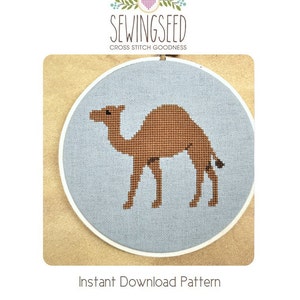 Camel Cross Stitch Pattern Instant Download image 1