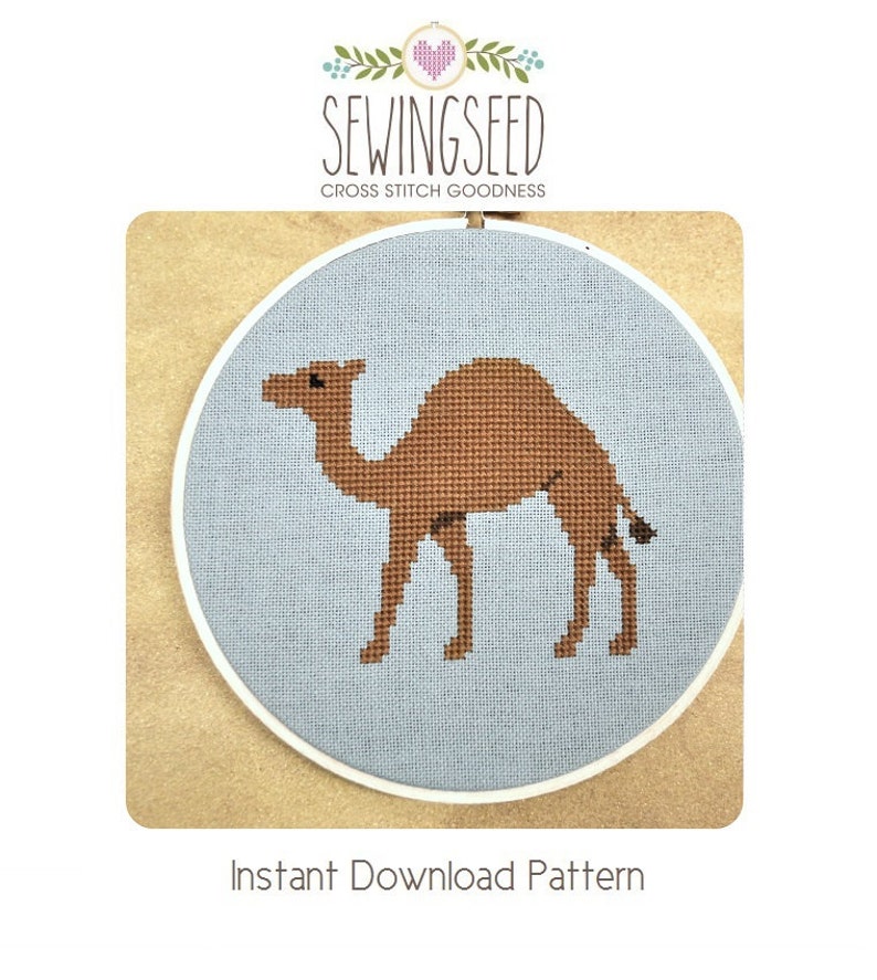 Camel Cross Stitch Pattern Instant Download image 1
