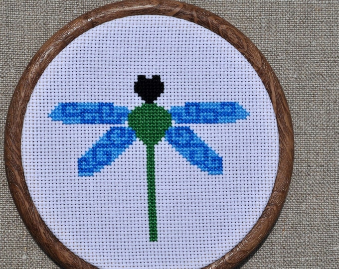 Dragonfly Cross Stitch Pattern PDF Etsy