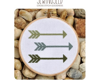 Arrows Cross Stitch Pattern Instant Download