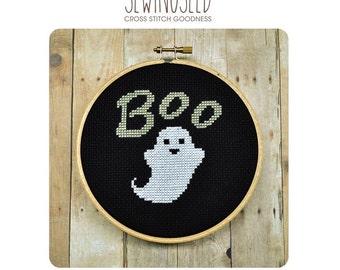 Ghost Cross Stitch Pattern Instant Download