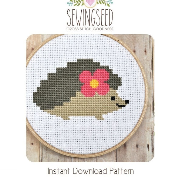 Hedgehog Cross Stitch Pattern