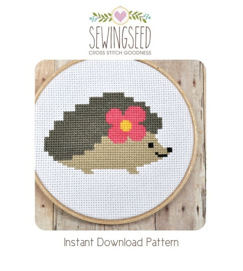 Hedgehog Cross Stitch Pattern image 1