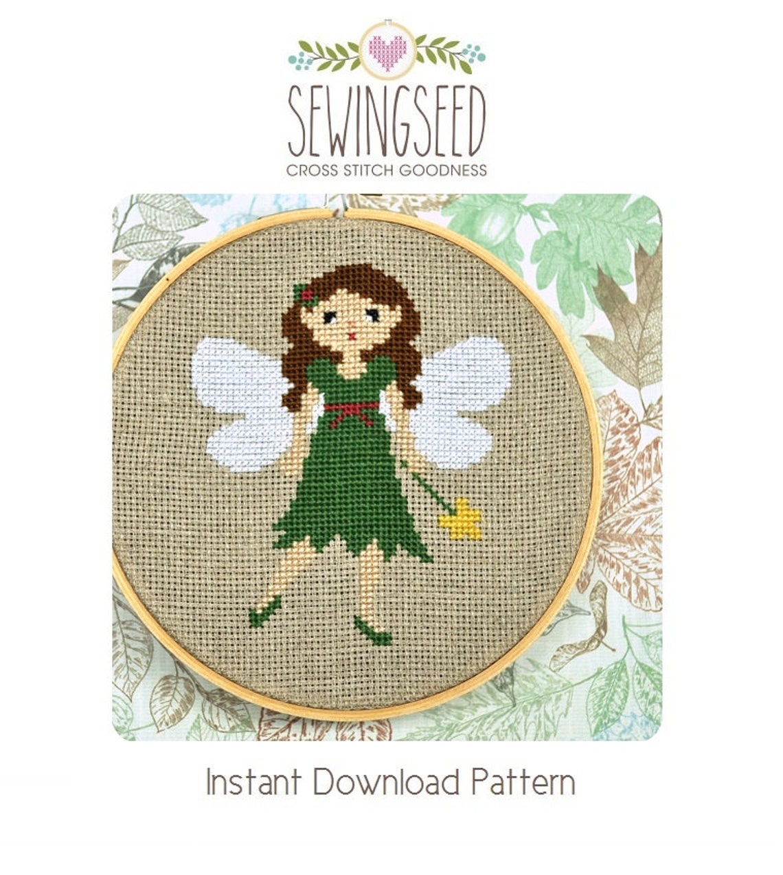 Woodland Fairy Cross Stitch Pattern Instant Download - Etsy