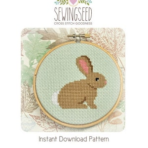 Bunny Cross Stitch Pattern Instant Download