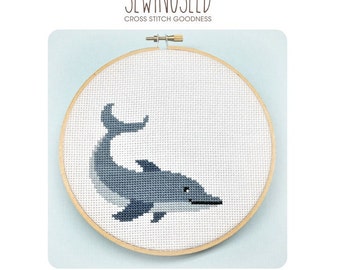 Dolphin Cross Stitch Pattern Instant Download