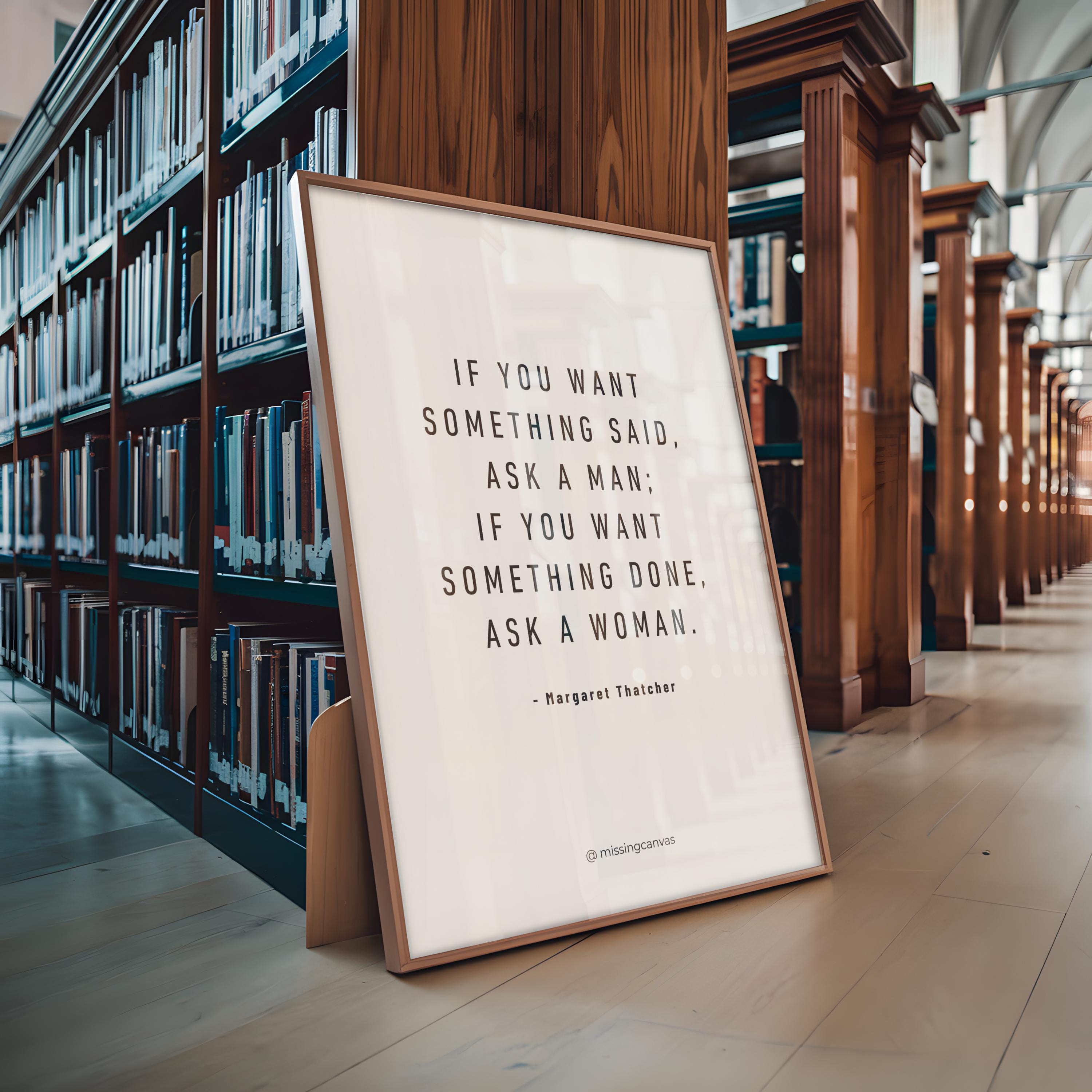 Margaret Thatcher Quotes | Printable Wall Art | Digital Print | Bossbabe Poster | Girl Power Art | Inspirational Quotes Wall Art