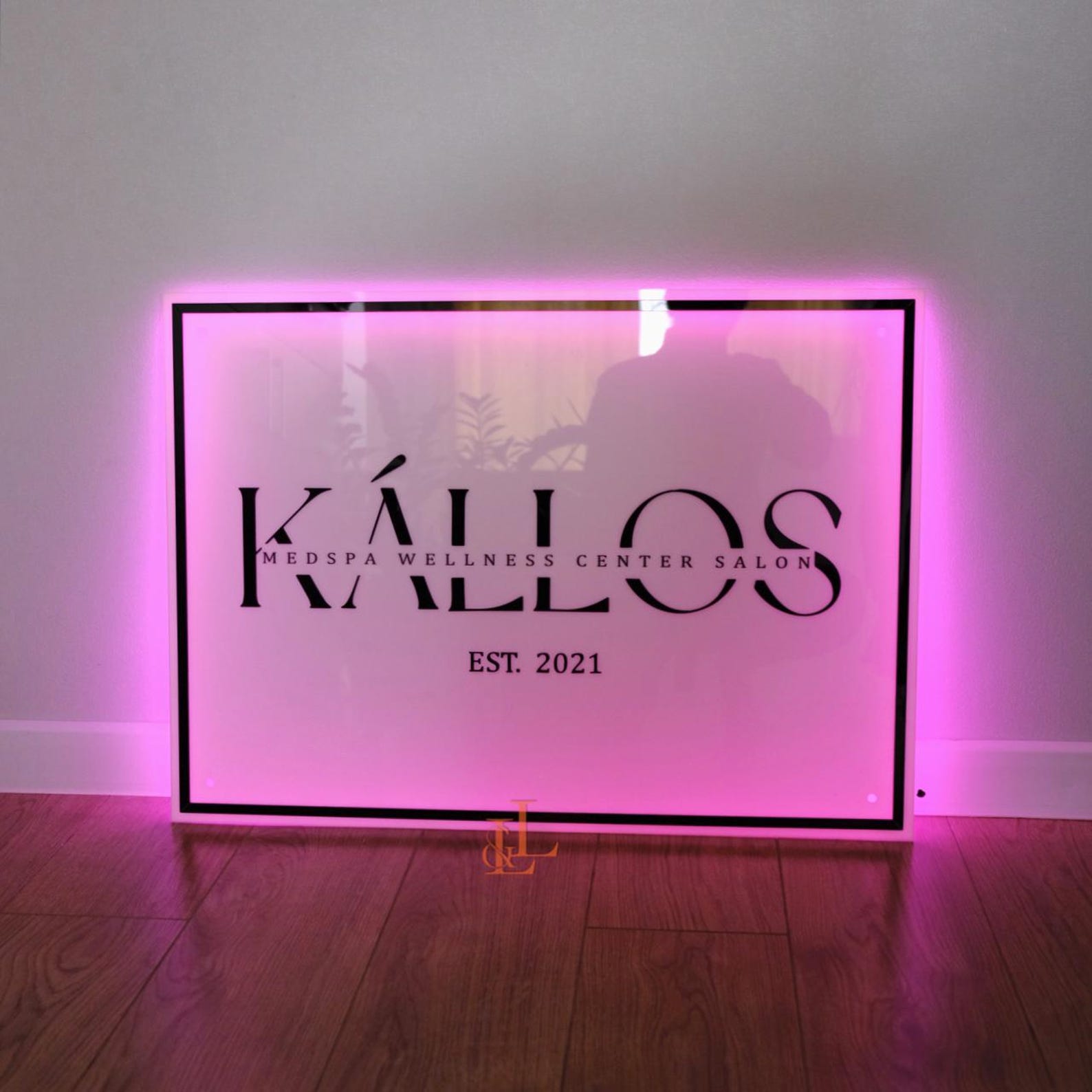 Personalized LED Sign, Custom Acrylic Business Logo Sign, Backlit Sign ...