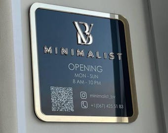 Gepersonaliseerde plaquettes, bord toilet, deurplaat kantoor, op maat gemaakte bedrijfsdeur, bord appartement, bord hoteldeur, gouden bewegwijzering voor muur