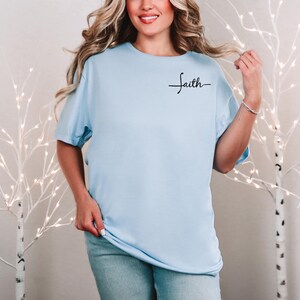 Christian Faith T-Shirt | Christian Tee | Christian Gift | Elegant Faith | Jesus Shirt | Cross Shirt | Faith Shirt | Baptism Tee