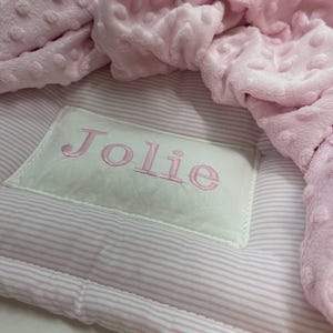 Blush Pink Seersucker PRE ORDER Toddler Nap Mat by Janiebee Quilted Nap Mat for Travel Daycare NAPMATS Thick
