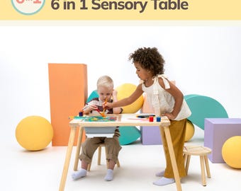 6-in-1 MEKA Kids Sensory Table, Toddler Activity Center
