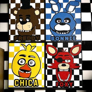 FNAF Canvastavla - Väggdekor Freddy Fazbears Pizzeria - Unik spelpresent för fans av Five Nights at Freddy's