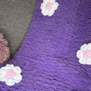 Lavender Daisy Blanket