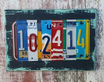 10 Hochzeit Jahrestag Zinn Aluminium Geschenk - 10 Jahre Hochzeitstag Geschenk für Männer Ehemann - Nummernschild Schild Name Wort personalisiert