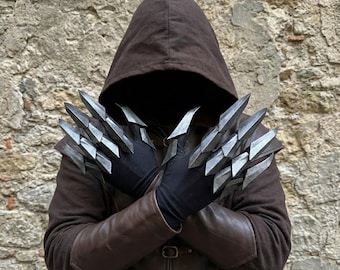 Gelede 'Shadow-Sparkle'-klauwhandschoenen: cosplayharnas, futuristische mechanische hand