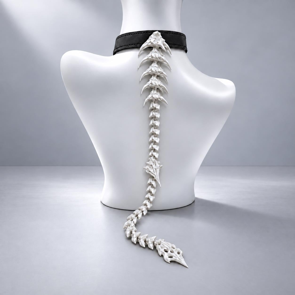 Silver Spine Necklace - Etsy