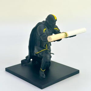 Pen Holder Model, Hand Painted Gaming Room Desk Decor, Men Gift