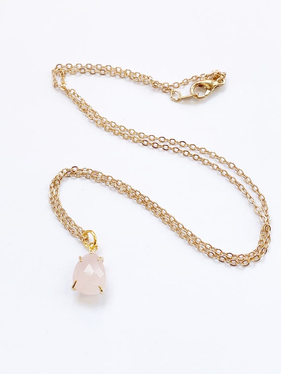 ネックレス・ペンダント LAZY DAWN small rock necklace DAWN - Labradorite Pendant, Dainty Gemstone Necklace - Etsy