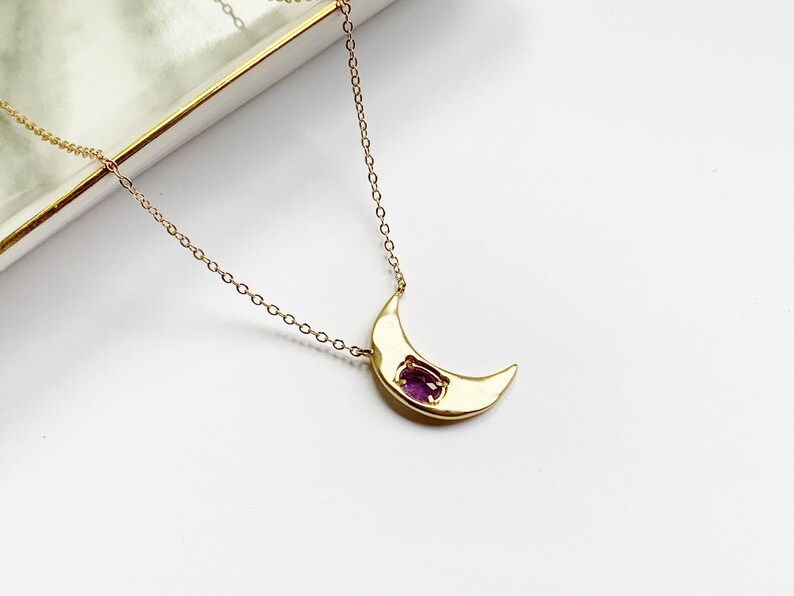 amethyst moon necklace amethyst moon necklace