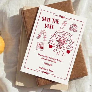 Whimsical Wedding Clipart Bundle – PNG SVG Hand Drawn Doodles for Save the Date, Bridal Shower & Party Decor image 3