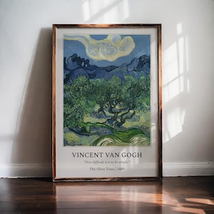 Vincent van Gogh The Olive Trees - Post-Impressionist Poster - Digital Wall Art for Home Decor - Nature Print