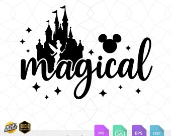 Magical SVG Bundle: Fairy Sparkle, Pixie Dust, Family Trip (Digital Download)