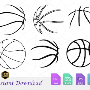 Basketball Skelett SVG, Basketball Umriss, Benutzerdefinierte Basketball SVG, Basketball PNG, Download-Datei Basketball, Instant Download, Cricut