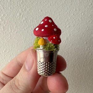 Thimble Mushroom Pins