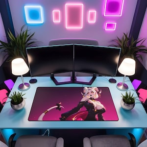 Draenei Mouse Pad - World of Warcraft Desk Mat, Gamer Gift, WoW Gaming Mouse Pad, Fantasy Desk Decor, Custom Office Mat, Draenei Art Pad