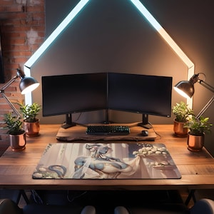 Draenei World Of Warcraft Desk Mat - Mouse Pad, Gaming Mat, WoW Gift, Keyboard Pad, Warcraft Desk Accessory