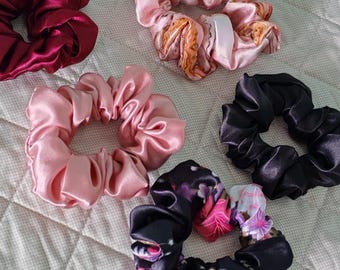 Scrunchie silk satin M | elastici capelli raso | scrunchies fatti a mano | accessori capelli | scrunchie handmade