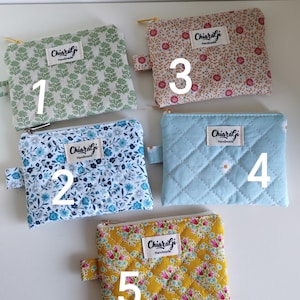 Quilted coin purse | mini coin purse | handmade coin holder | coin pouch | accessory pouch