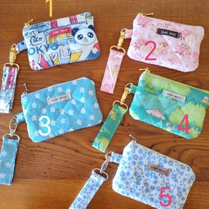 Portamonete con portachiavi fatto a mano | portamonete trapuntato | coin purse | mini portamonete | porta tessere | portachiavi