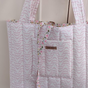 Handmade cotton tote bag, shopper bag, shoulder bag, shopper bag, travel bag