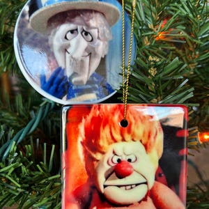 Miser Brothers Snow Miser Heat Miser Year Without A Santa Claus Christmas Ceramic Ornament You Pick New Handmade 2025