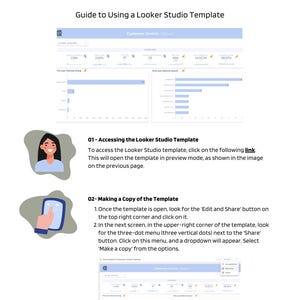 Google Analytics & Search Console Looker Studio | Customisable Template for Customer-Centric Analytics