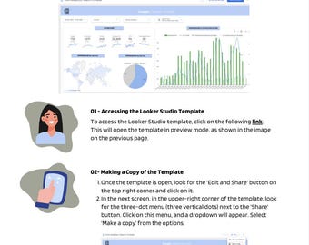 Console de recherche Google Looker Studio | Modèle personnalisable pour les analyses de référencement