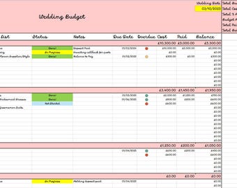 Calculadora de presupuesto y ahorro para bodas